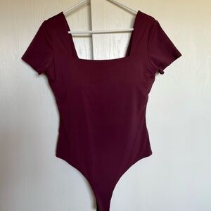 Klassy Network Square Neck Short Sleeve Bramisuit in Size XXL